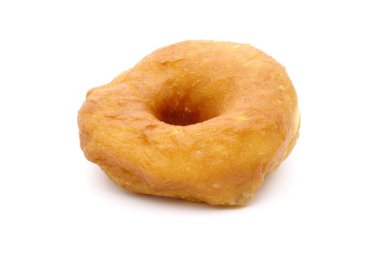 Beyaz arkaplanda ev yapımı çörek izole edilmiş..