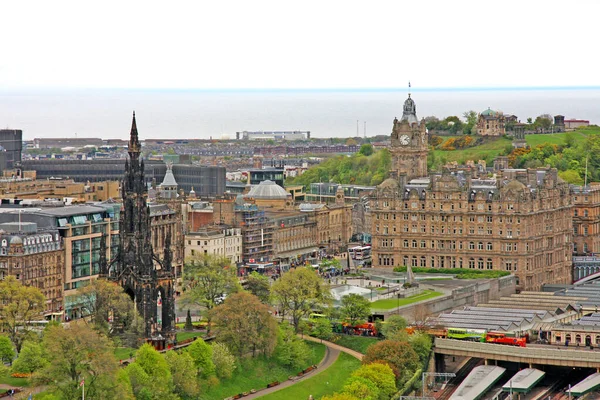 Единбург Cityscape Edinburgh City — стокове фото