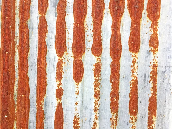 Ржавчина Оцинкованном Гофрированном Листе Деревенском Фоне Выветриваемом Фоне Металлический Лист — стоковое фото
