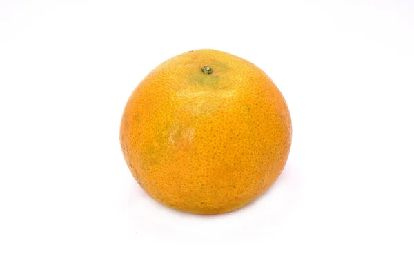Mandarino Isolato Sfondo Bianco — Foto Stock