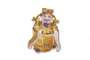 Zenginlik Tanrısı (Caishen), Çin halk dininde ve Taoculukta Çin 'in refah tanrısıdır. Beyaz arkaplanda izole
