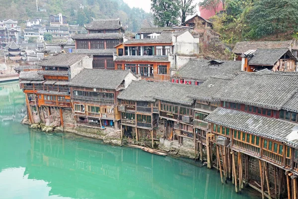 Fenghuang Ancient Town One Most Famous Ancient Town Xiangxi Hunan — Stock Photo, Image