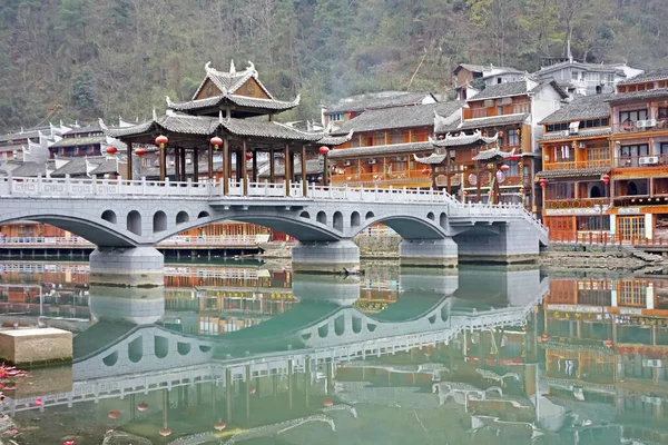 Fenghuang Ancient Town Una Las Ciudades Antiguas Más Famosas Xiangxi —  Fotos de Stock