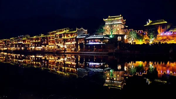 Fenghuang Ancienne Ville Une Des Célèbres Villes Antiques Xiangxi Hunan — Photo