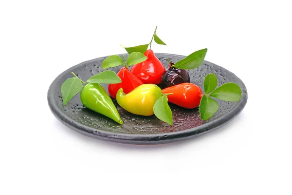 Färgglada Miniatyr Frukter Den Berömda Thailändska Desserter Namn Look Choup — Stockfoto