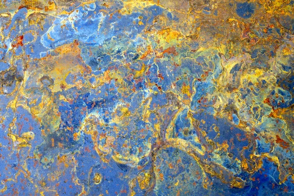 Fond Abstrait Rusty Sur Tôle — Photo
