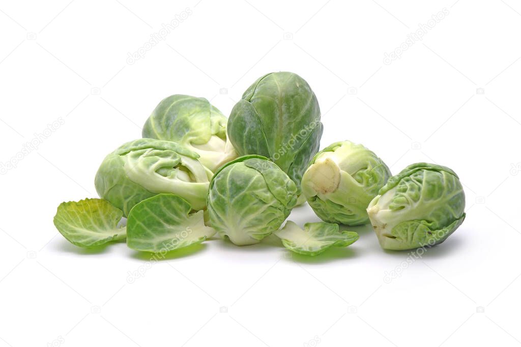 Brussels sprout isolated on white background