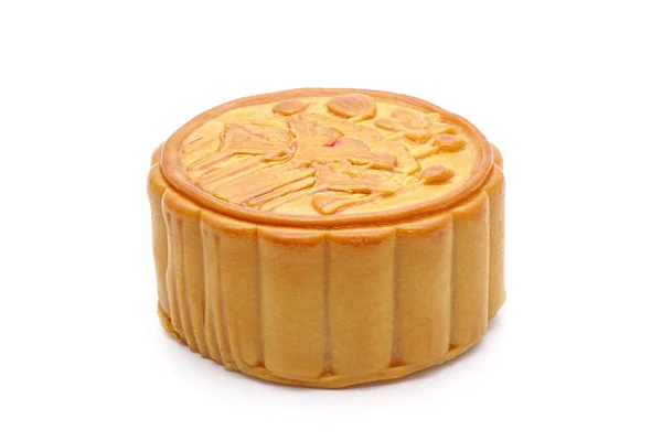 케이크 Moon Cake 제과점에서 전통적으로 빵이다 축제는 구경을 것이다 배경에 — 스톡 사진