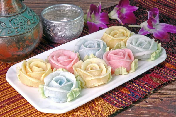 Permen Mawar Permen Mawar Siam Allure Masakan Kerajaan Thai Yang — Stok Foto