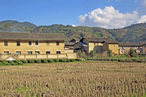 Fujian Tulou Hakka Tulou Tianluokeng Most Famous Earthen Buildings Chinese —  Fotos de Stock