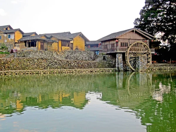 Beautiful Scenery Yunshuiyao Famous Ancient Village Fujian China Soft Focus — Fotografia de Stock