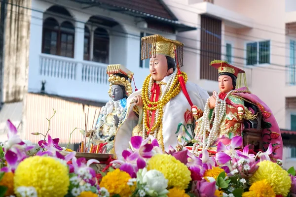 Phuket Tajlandia Październik 2018 Parada Festiwalu Wegetariańskiego Pokazać Osobę Wielbiciela — Zdjęcie stockowe