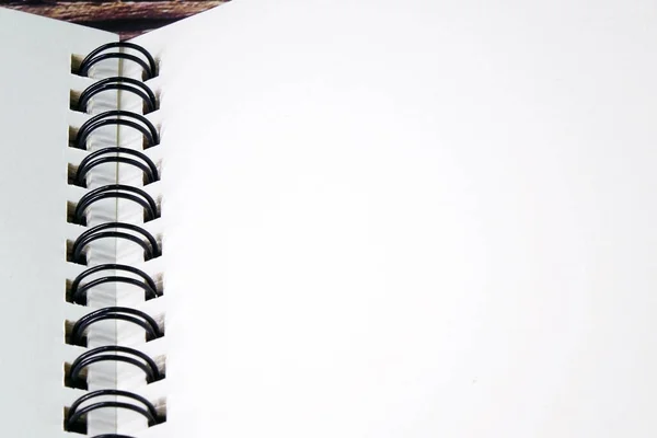 Cuaderno Notas Cuaderno Blanco Papel Para Moral Poema Ideas Escritura — Foto de Stock