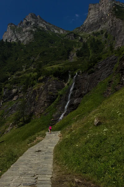 Waterfall Natural Park Alpe Veglia Western Italian Alps — Stock Photo, Image