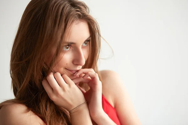 Hermosa mujer sonriente — Foto de Stock