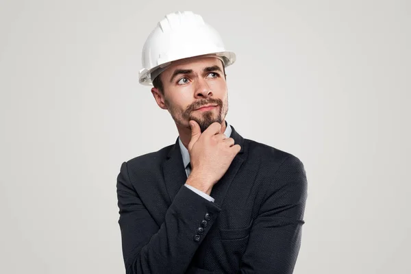 Thoughtful male engineer looking away — Stock Photo, Image