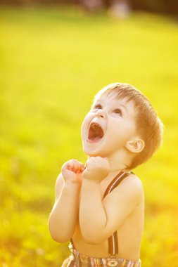 Sunny portrait of child