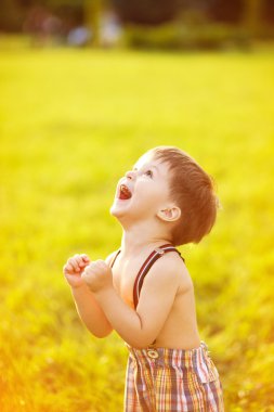 Sunny portrait of child