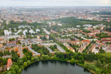 Berlin Hava görünümünü. Tilt Shift