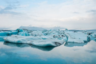 Glacier melting in Iceland. clipart