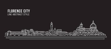 Cityscape Building Line art Vector Illustration design - Florence city