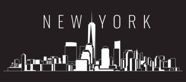 Cityscape Building Creative Skyline art Vector Illustration design - New york city
