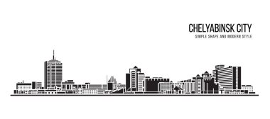 Cityscape Building Abstract shape and modern style art Vector design -  Chelyabinsk city (russia)