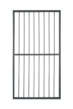 Demir kafes beyaz arkaplanda izole