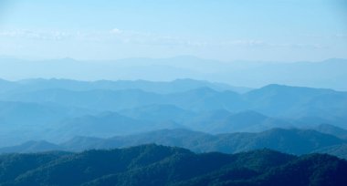 manzara - dağ ve gökyüzü manzarası Chiangmai thailand 'da