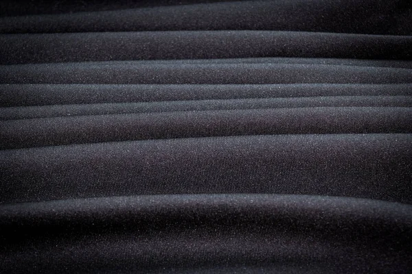 Fondo Abstracto Lujo Rayas Ola Textura Tela Negra — Foto de Stock