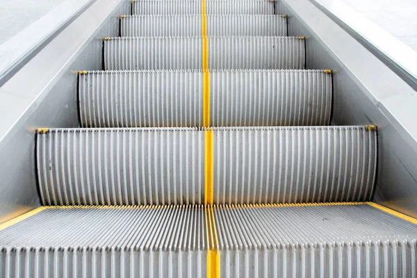 Fermer Escaliers Escaliers Roulants Pour Transport Des Personnes — Photo