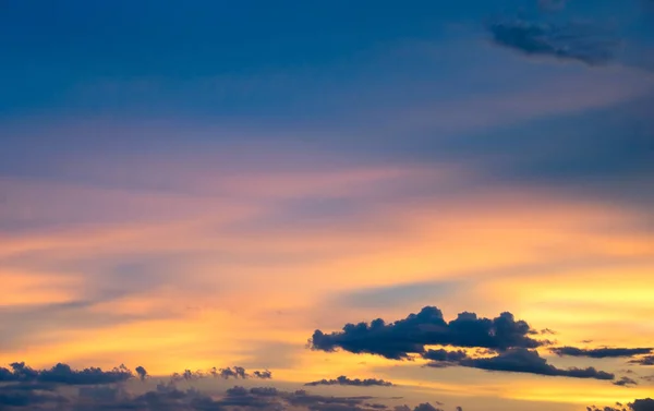 Orange Blauer Himmel Natur Abstrakt Der Abendzeit — Stockfoto