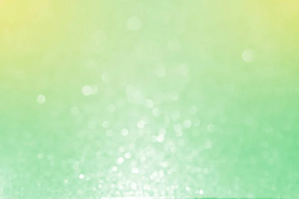 Close Soft Green Yellow Glitter Bokeh Abstract Background — Stock fotografie