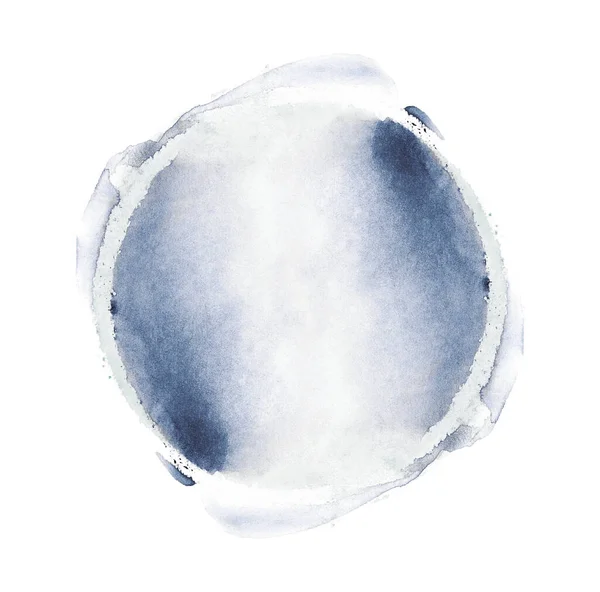 Blue Watercolor Sphere Abstract Painting — Stock Photo, Image