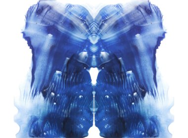 Rorschach. Mavi suluboya