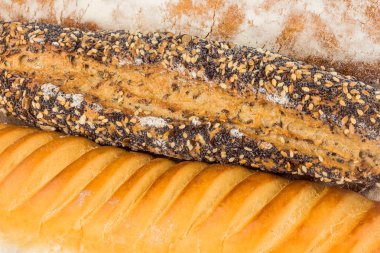 ekmek ve rulolar kompozisyonu 