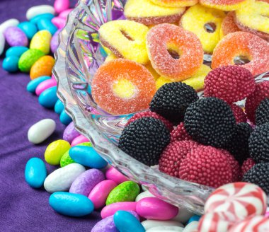 renkli şeker arka plan değişir