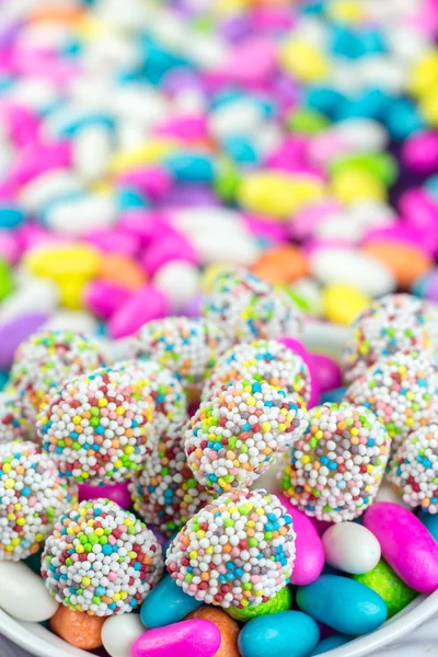 Bunte variieren Süßigkeiten Hintergrund — Stockfoto