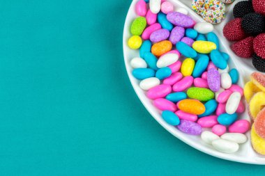 renkli şeker arka plan değişir