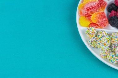 renkli şeker arka plan değişir