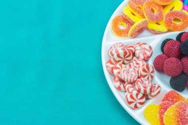 renkli şeker arka plan değişir