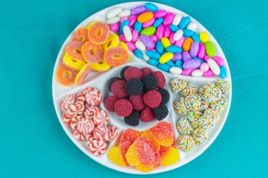 renkli şeker arka plan değişir