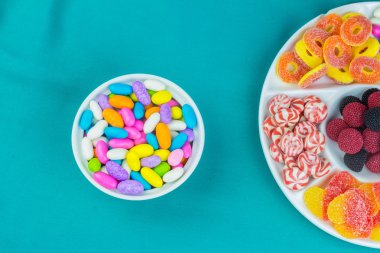 renkli şeker arka plan değişir