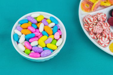 renkli şeker arka plan değişir