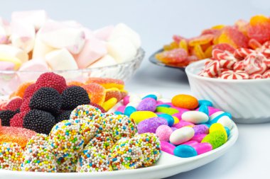 renkli şeker arka plan değişir