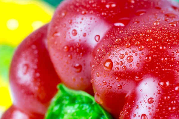 Fresh peppers tasty background — Stock Photo, Image