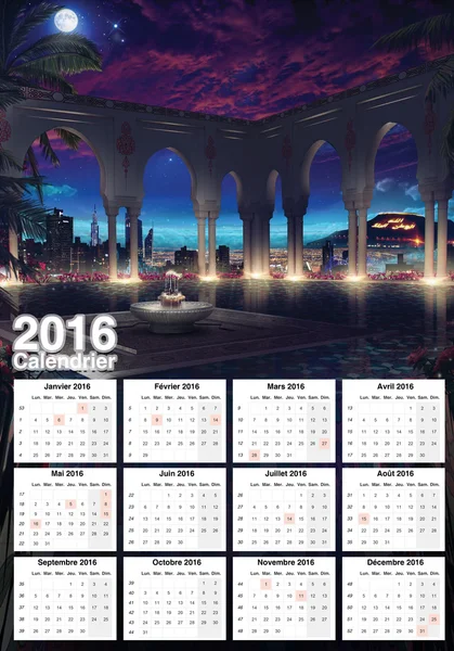 Prachtige agenda 2016 — Stockfoto
