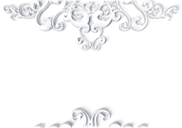Schöne florale weiße 3D — Stockfoto