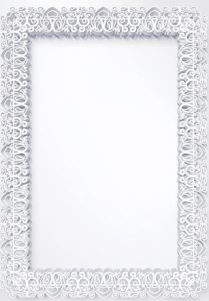 Piękny kwiatowy 3d biały — Zdjęcie stockowe