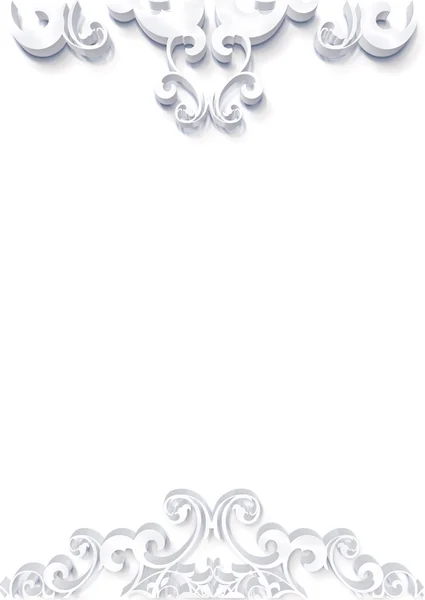 Krásné květinové bílé 3d — Stock fotografie